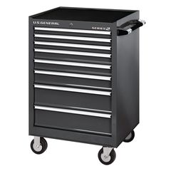 2PC 26" ROLLER TOOL CABINET-BLACK
