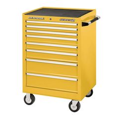 26" ROLLER TOOL CABINET-YELLOW
