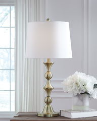 Ashley - 1 PAIR LAMPS-BRASS