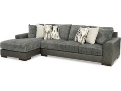 2PC SECTIONAL-LARKSTONE PEWTER