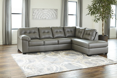 2PC SECTIONAL-DONLEN GRAY